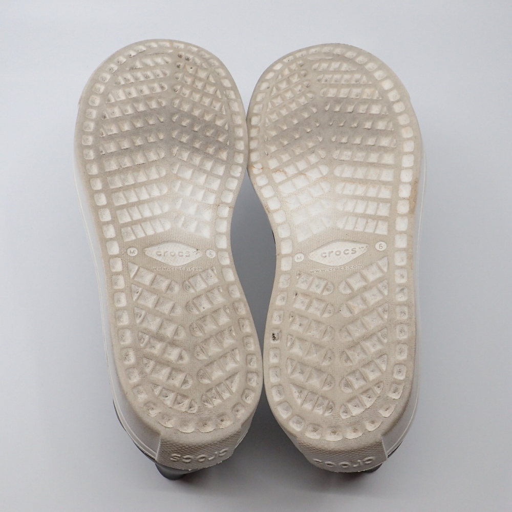 Crocs Gray Perforated Shoes M6 - EUC - Picture 6 of 7